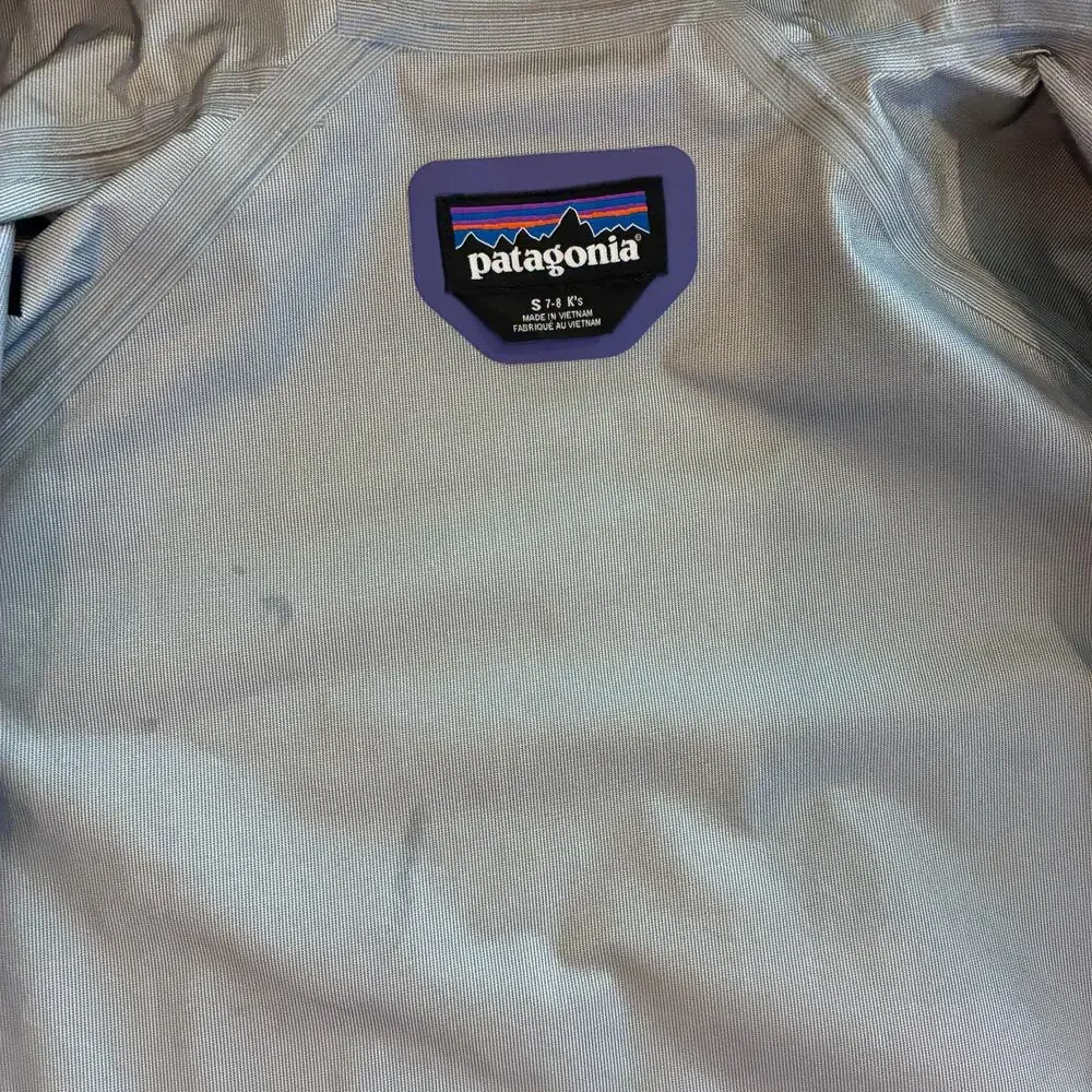 Patagonia Torrentshell purple rain jacket lightweight outerwear girls 7